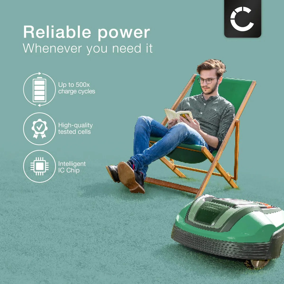 CELLONIC 1x Batería para Jardín Compatible con Husqvarna Automower 230 ACX, Automower 220 AC, Automower 220AC, 535120901 - (3000mAh, 18V)