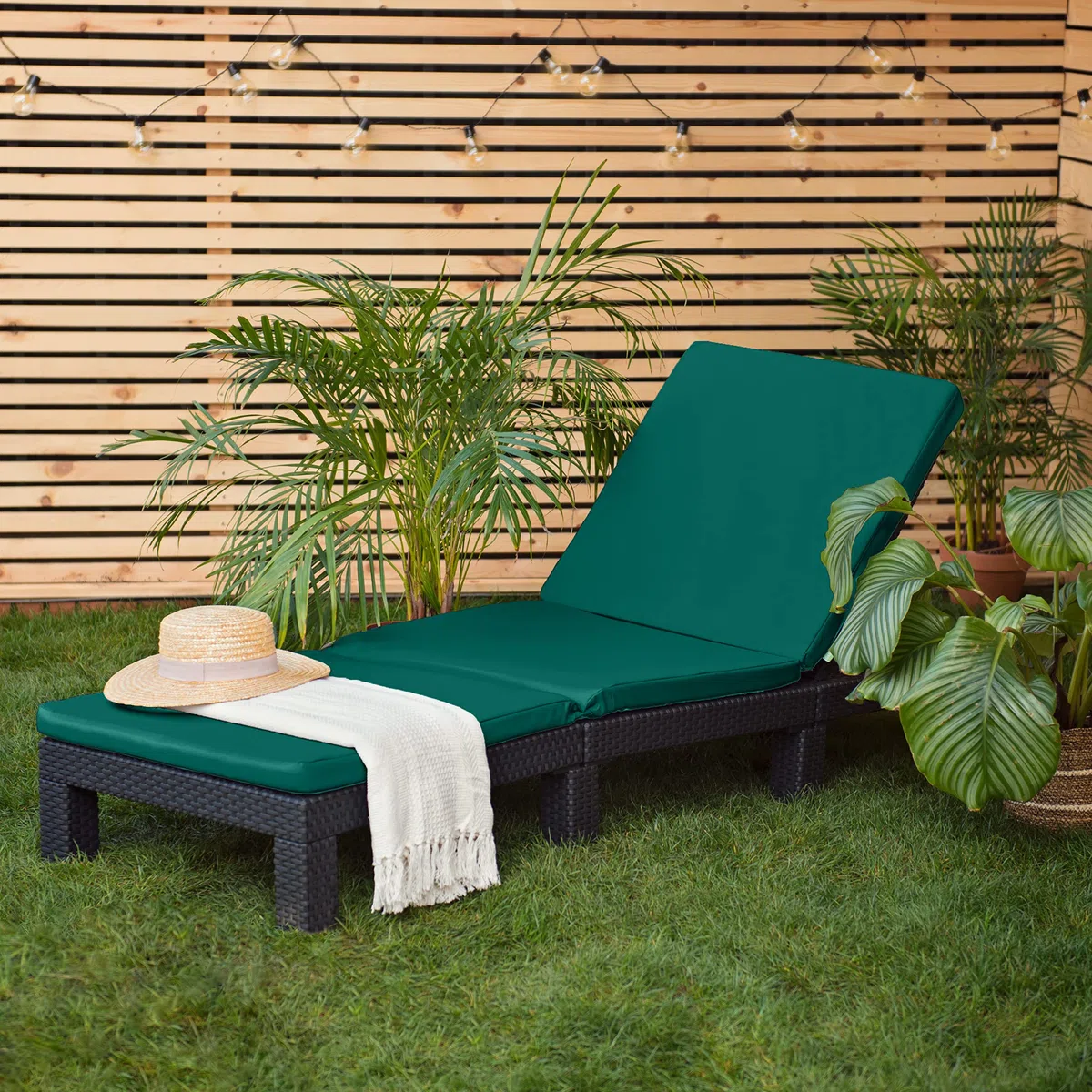 NEW Gardenista Keter Allibert Daytona Sun Lounger Replacement Cushion - Green