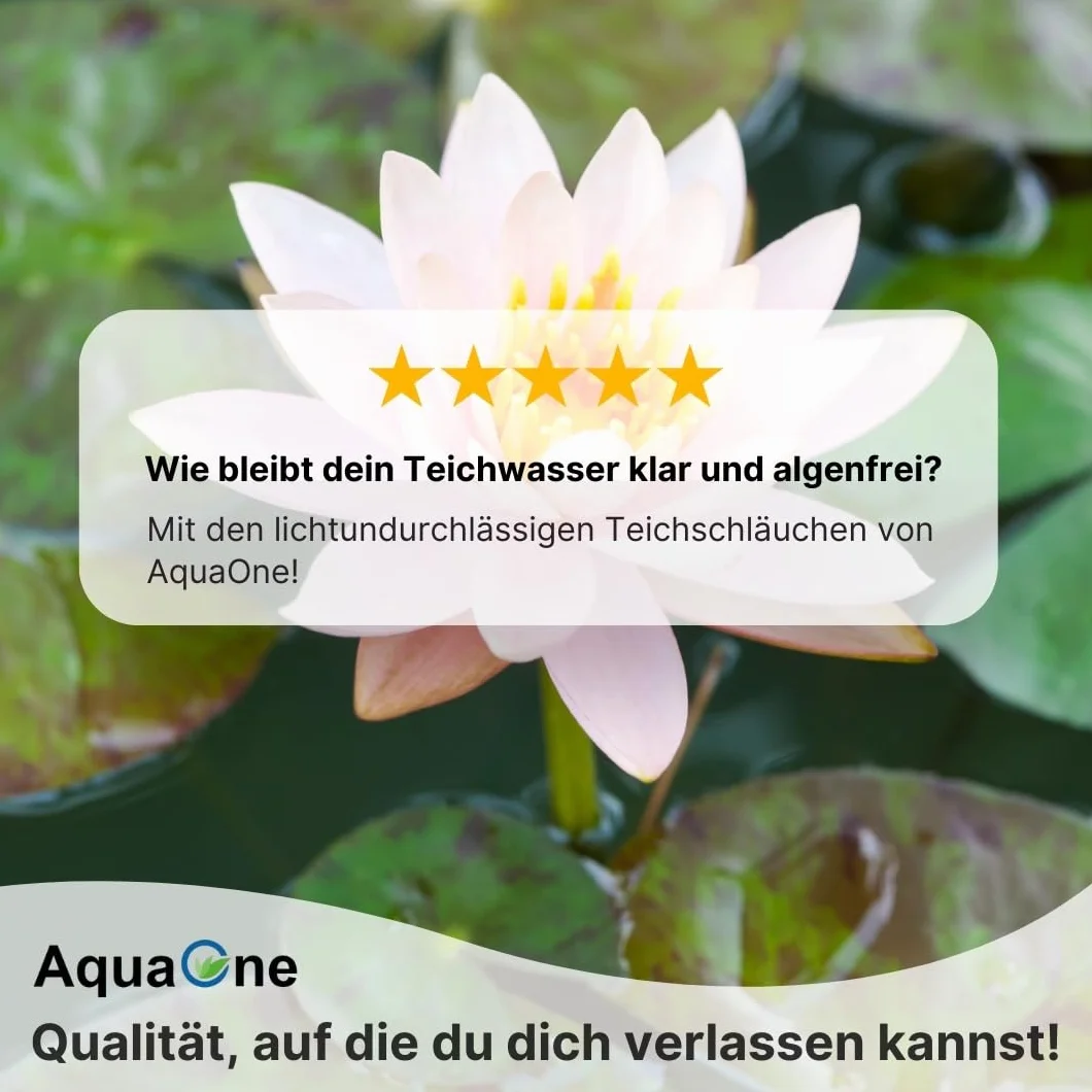AquaOne - Manguera en espiral para estanque (38 mm, 1 1/2", 15 m, PVC), color negro