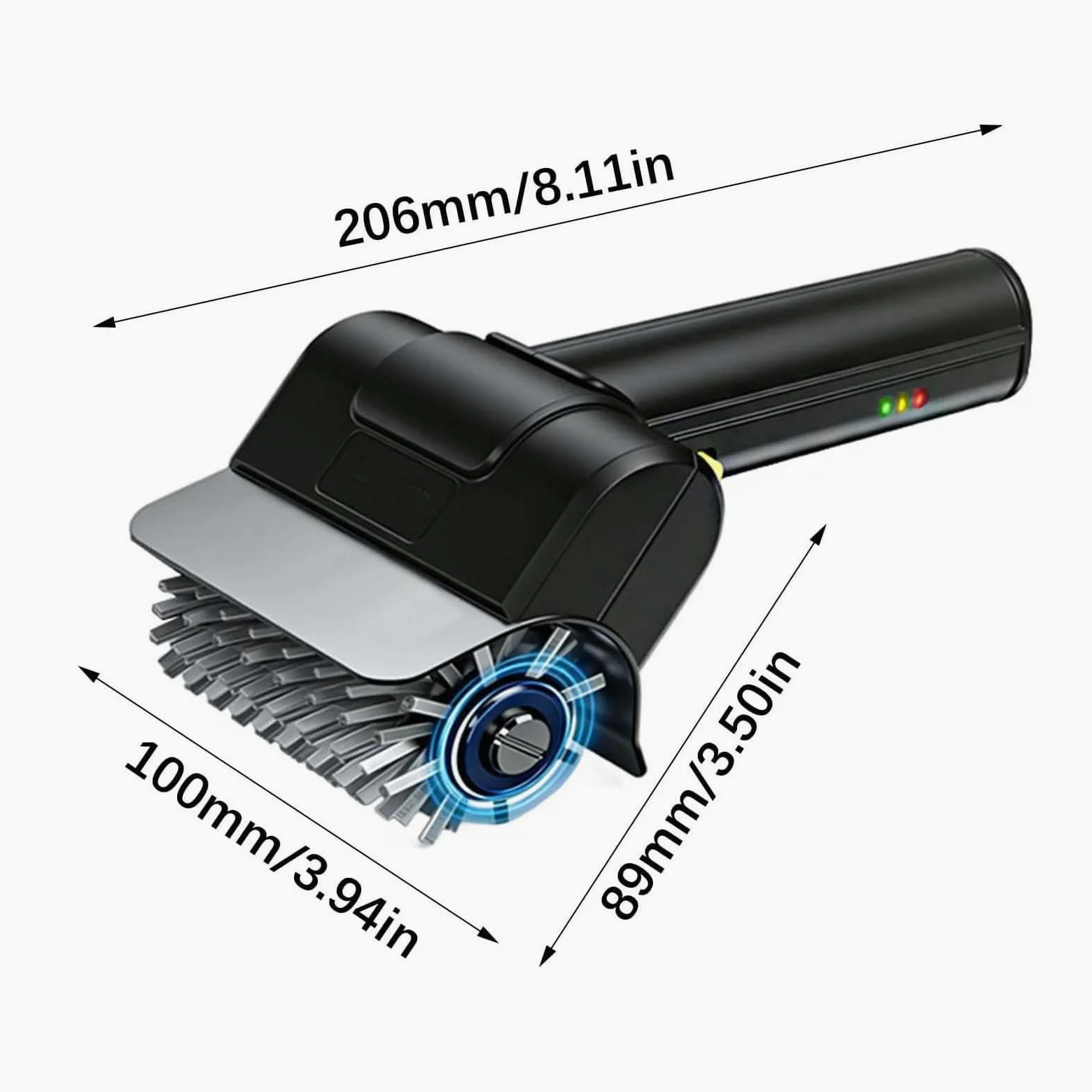 Cepillo eléctrico inalámbrico para Parrilla, Limpiador de Barbacoa de 1100 RPM con batería de 90 Minutos, cerdas de Acero Inoxidable Resistentes, Mango ergonómico para Parrilla ahumadora