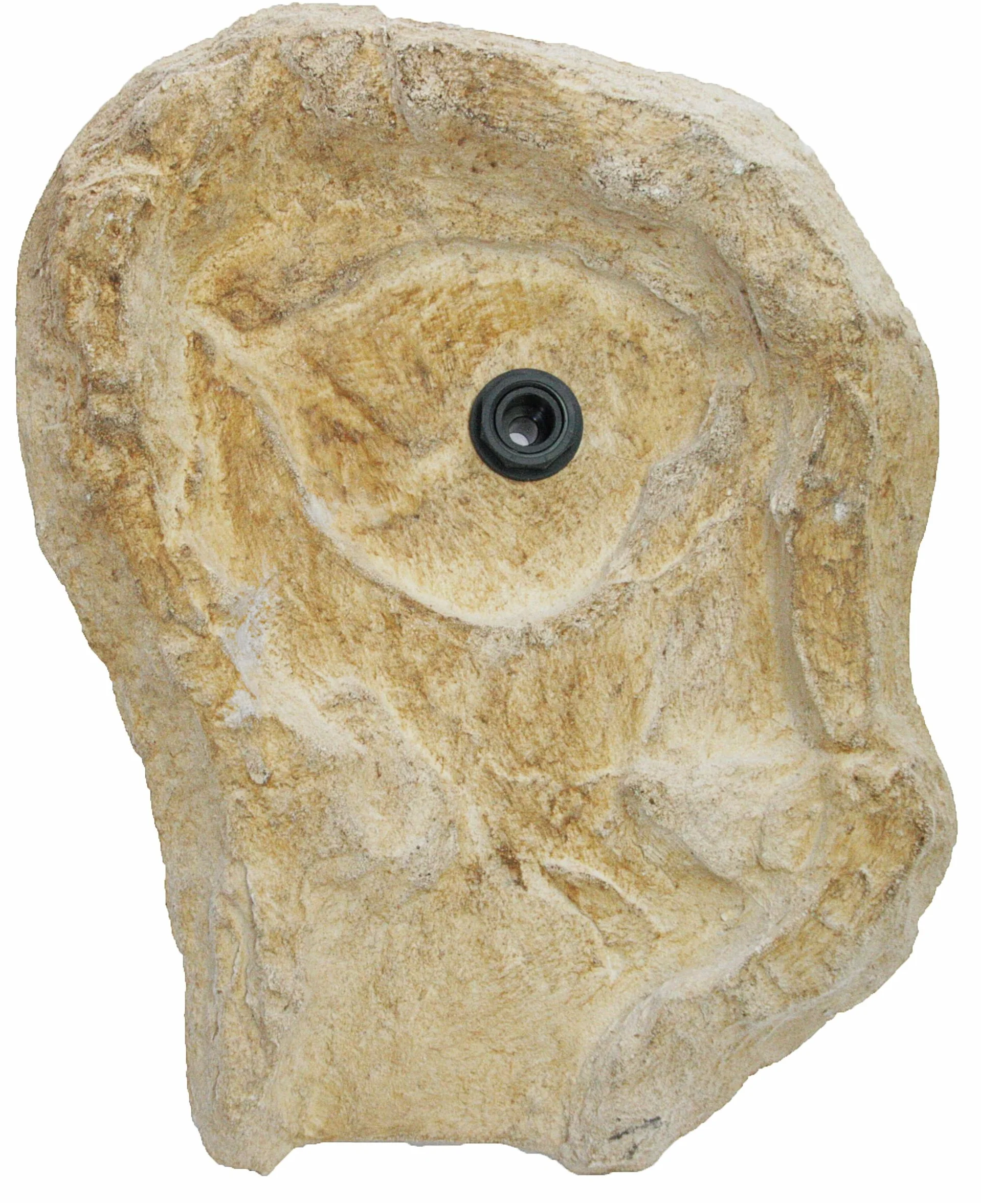 Fuente de Cascada prefabricada para jardín (Eder, 53 x 40 x 8 cm), Color marrón y Beige