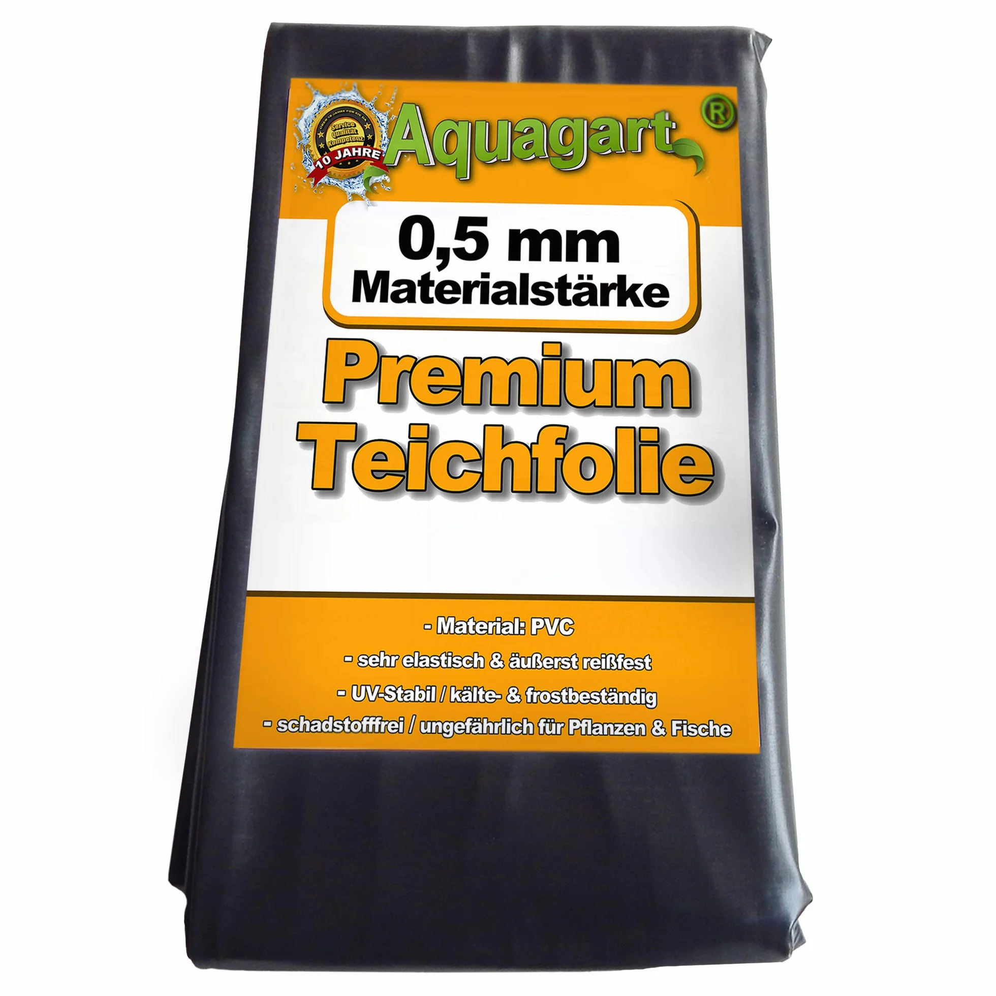 Revestimiento de estanque PVC 3 m x 4 m 0.5mm revestimiento negro para estanque de jardín