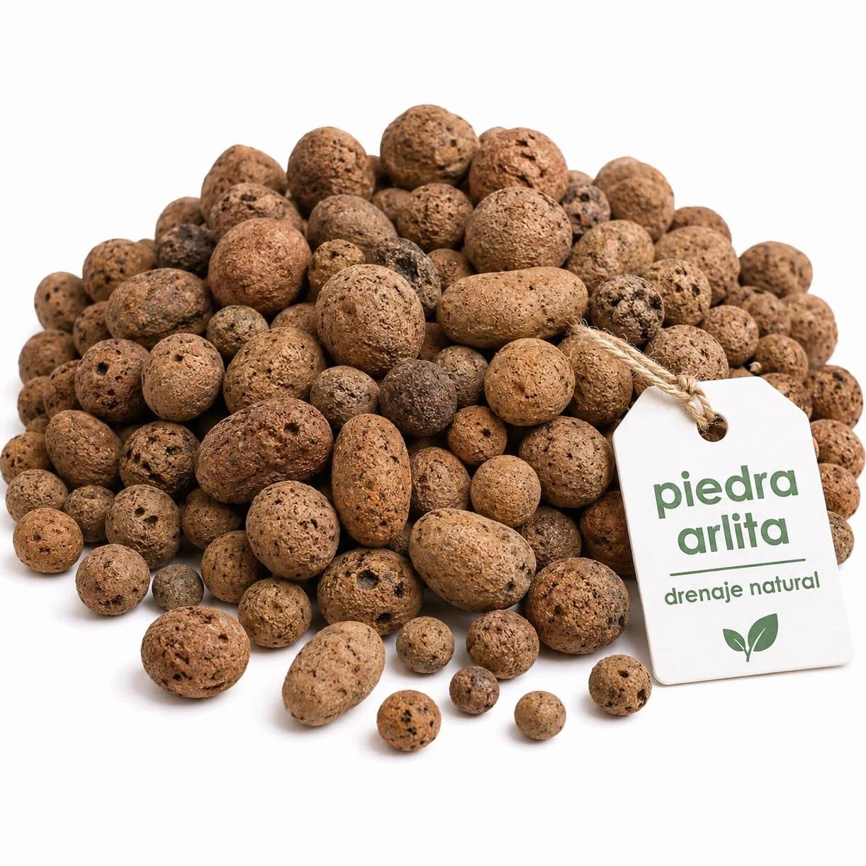 Flornatur Arlita Expandida para Plantas | Bolitas para Macetas y Jardines| Arlita para Drenaje | Forma de Bolas | Tierra Húmeda para Suelo (2 Sacos 50 litros)