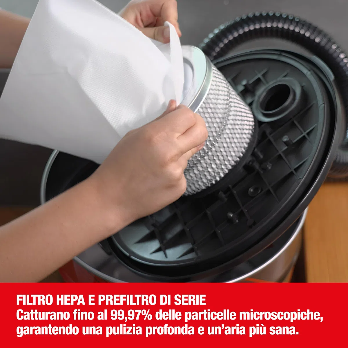 Lavor Aspiracenere Ashley 416 Aspirador de Cenizas, Metal