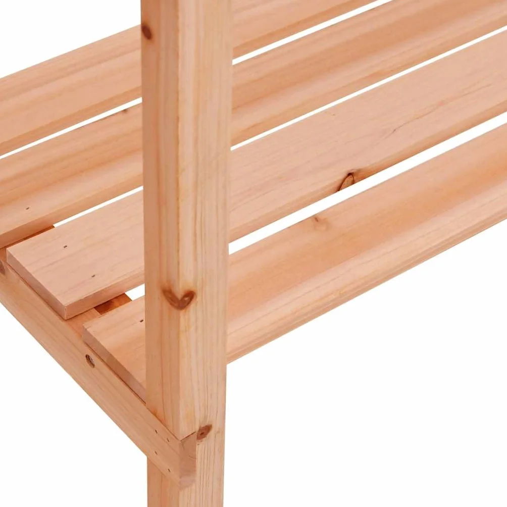 vidaXL Mesa para plantas con estantes madera abeto marrón 78x38x82,5cm