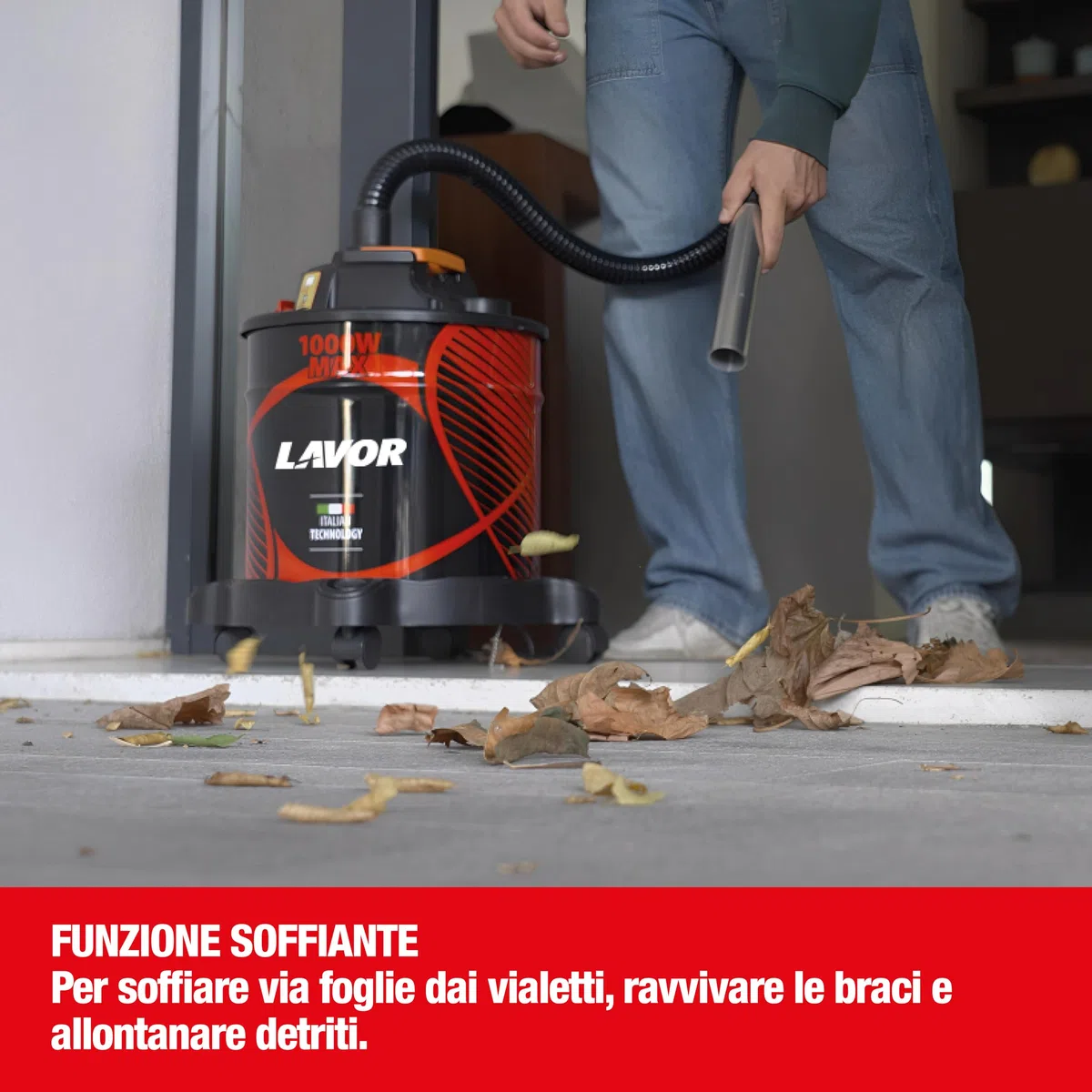 Lavor Aspiracenere Ashley 416 Aspirador de Cenizas, Metal