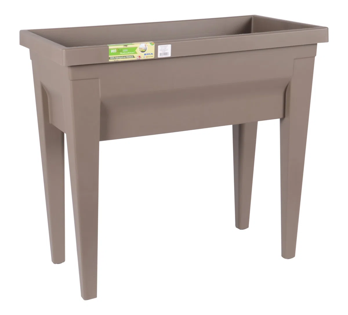 EDA Plastiques Contenedor para huerto urbano, Végétale City, 13923 BR,T CX4 76 x 38,5 x 68 cm
