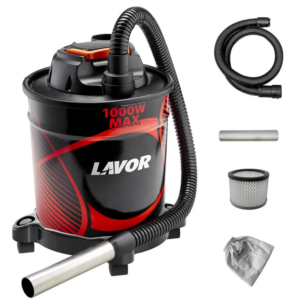 Lavor Aspiracenere Ashley 416 Aspirador de Cenizas, Metal