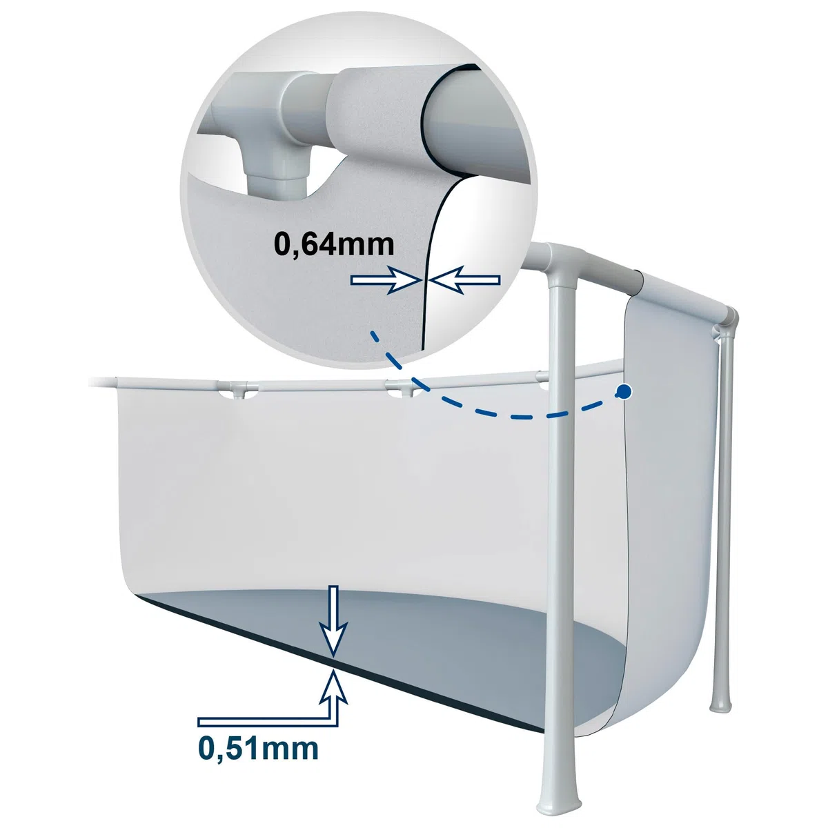 Intex - Piscina Desmontable, Gris, D610x132 cm, Capacidad para 32.695 litros, Escalera, Tapiz, Cobertor, Estructura metálica, Montaje 60 Minutos, Conexiones Ø38 mm (56087)