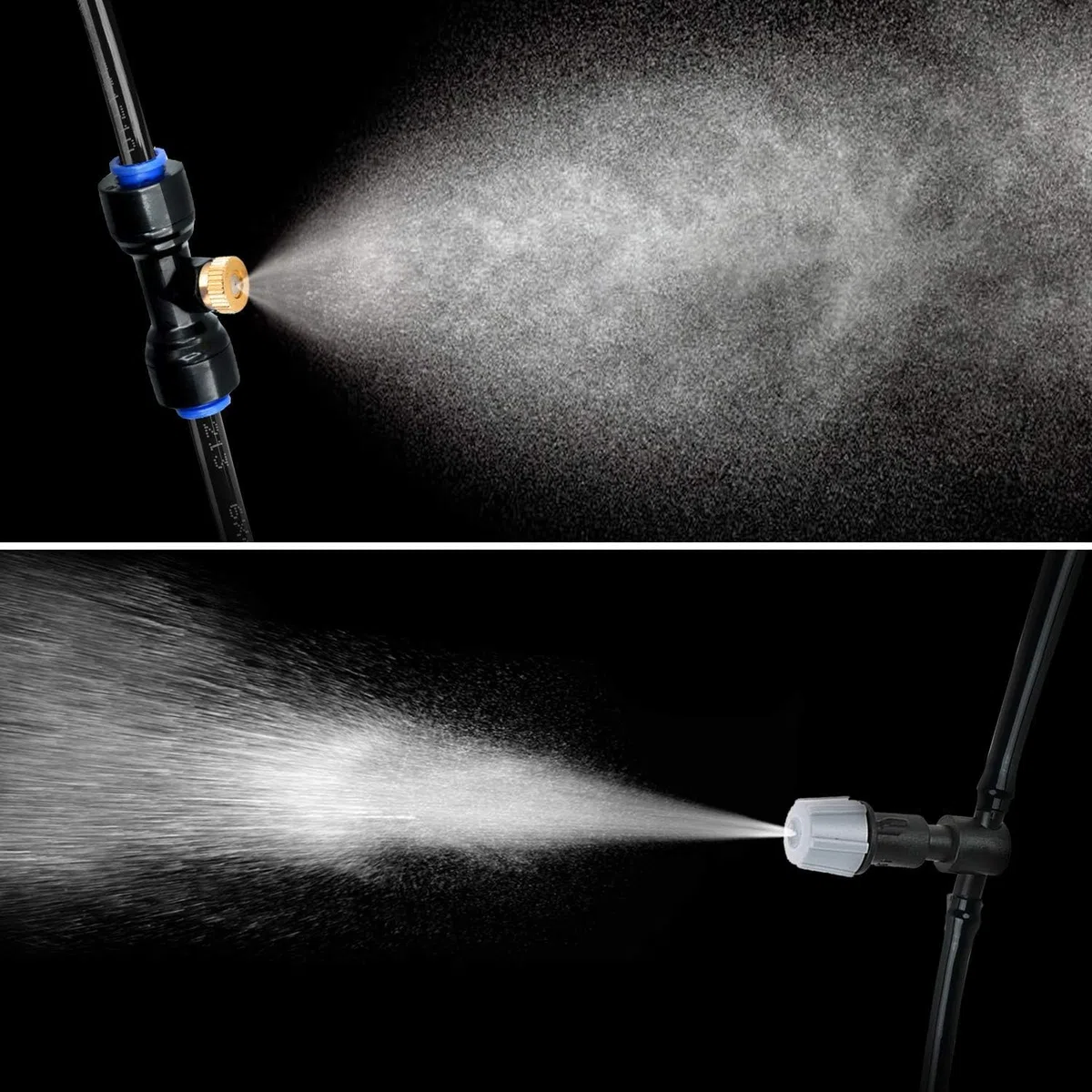HIRALIY 10 Paquete boquillas por nebulización, boquillas sistema de nebulizador para terraza