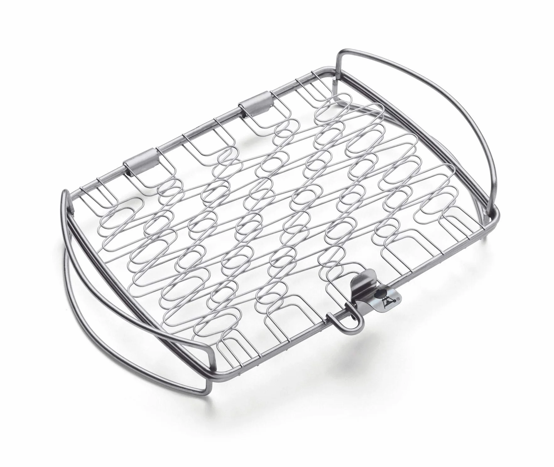 Weber Cesta para Pescado & Verduras, pequeña (28 x 20 cm), acero inoxidable, ideal para pescado y verduras delicadas, fácil de voltear, apta para lavavajillas - Plata (6470)