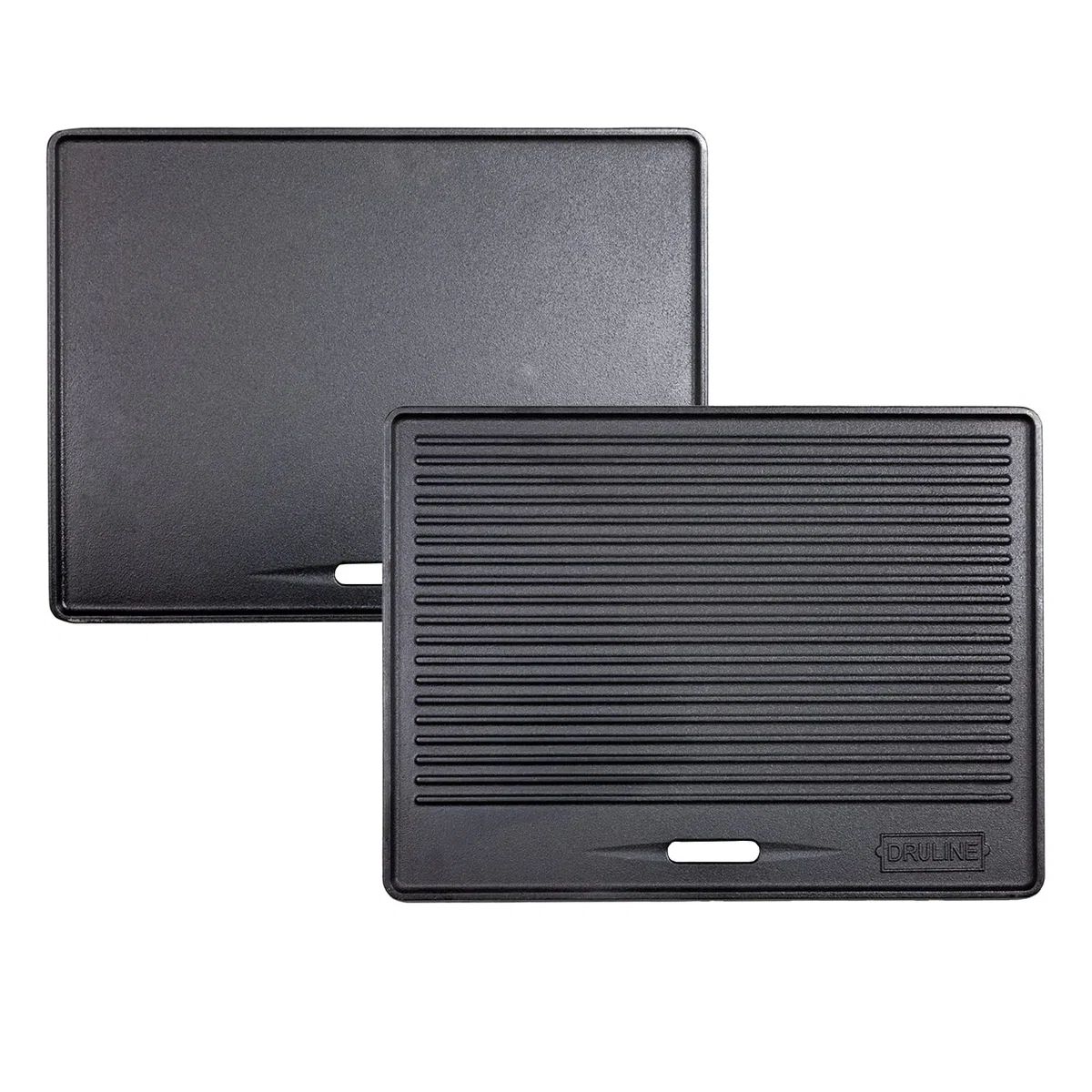 GP1 - Plancha para parrilla de la serie PRO/RED, placa reversible de hierro fundido, accesorio universal de 4,15 kg, 40 x 30 cm, revestimiento de esmalte acanalado y liso, superficie utilizable, color