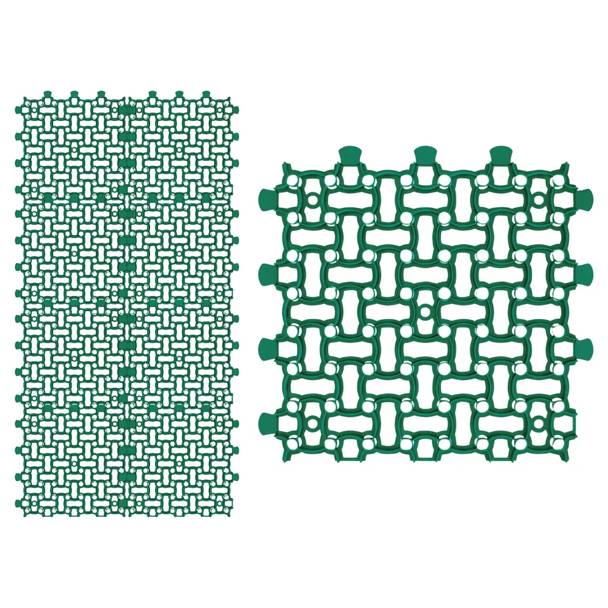 GARDENIX Rejilla de césped, 8 unidades, 50 x 50 cm, 2,00 m², panal de césped, parking o césped, rejilla de grava, color verde